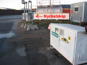 Bränsle och nyckelskåp